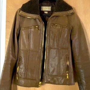 Michael kors leather jacket